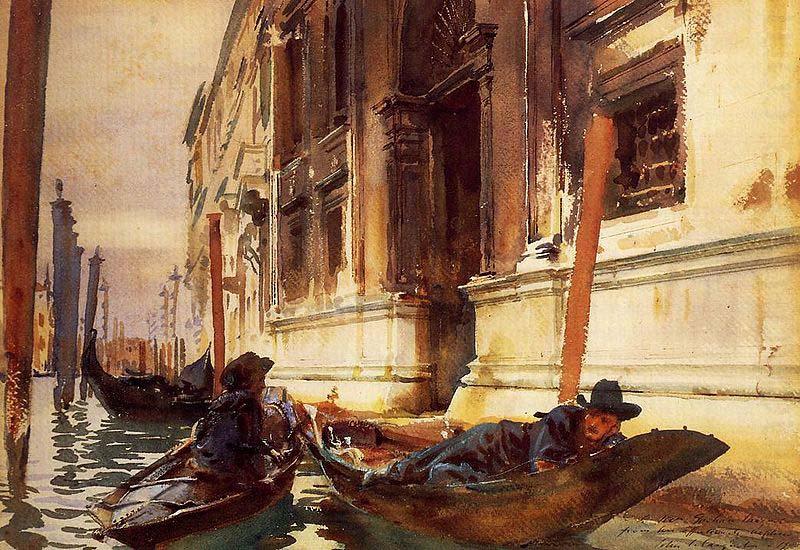 John Singer Sargent Gondolier's Siesta  by John Singer Sargent Private Colleciton china oil painting image